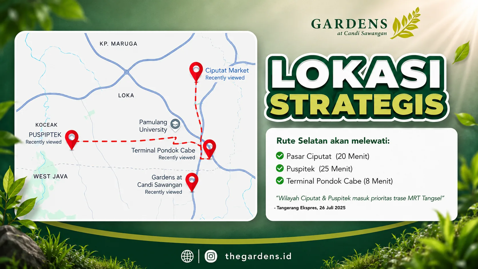 peta alokasi gardens