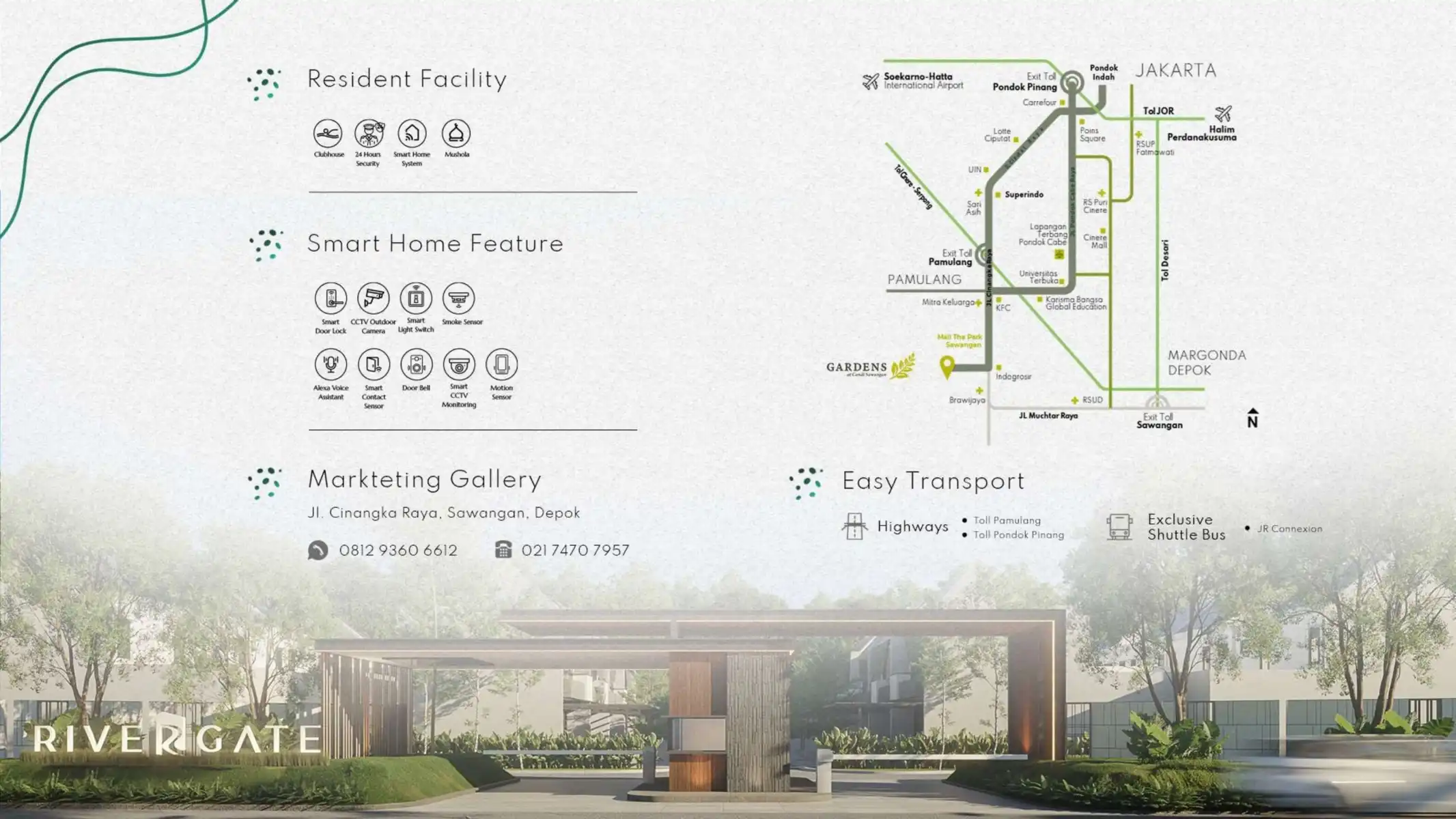 rivergate gardens sawangan